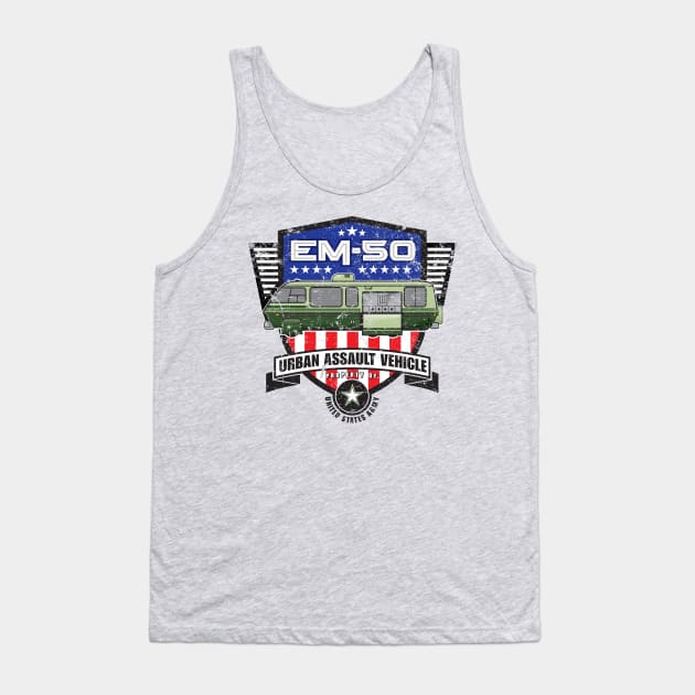 EM-50 Urban Assault Vehicle Tank Top by MindsparkCreative